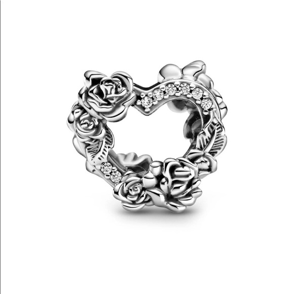 Pandora | Silver Heart And Floral Pandora Charm 🤍 - Picture 2 of 9